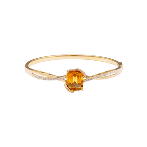 Vòng tay PNJ Vàng 18K đính đá Citrine 59948.601