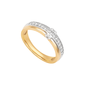 Nhẫn cưới Kim cương Vàng 18K PNJ True Love 19 DDDDC000476