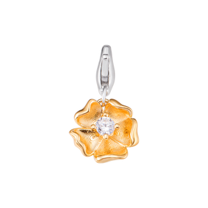 Hạt charm móc DIY PNJSilver hình hoa mai XM00C000003