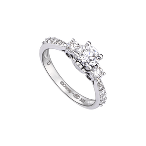Nhẫn Kim cương Vàng trắng 14K Disney|PNJ Cinderella DDDDW003843