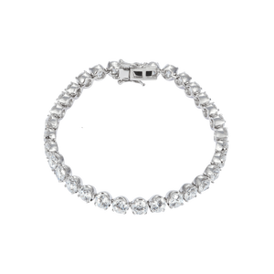 Lắc tay Vàng trắng 10K đính đá ECZ Swarovski PNJ XM00W000132