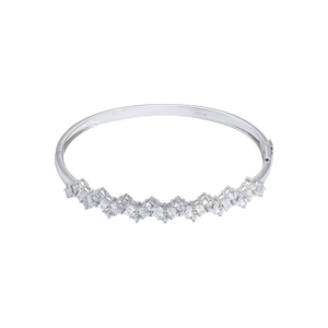 Vòng tay Vàng trắng 10K đính đá ECZ Swarovski PNJ XMXMW000454