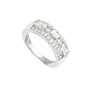 Nhẫn Kim cương Vàng trắng 14K PNJ DDDDW004992