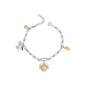 Lắc bạc đính đá ECZ Disney|PNJ Mickey ZTMXC000001