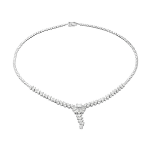 Dây cổ Kim cương Vàng trắng 14K PNJ DDDDW000231