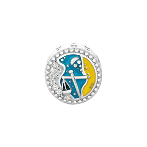 Hạt charm xỏ DIY đính đá PNJSilver cung Thiên Bình ZTZTW060008