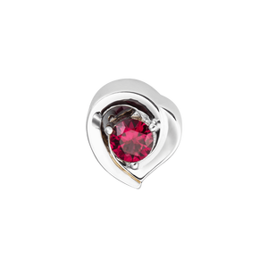 Hạt charm xỏ DIY PNJSilver hình trái tim XM00W060001