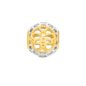 Hạt charm xỏ DIY PNJSilver hình tổ ong tròn 0000C060002