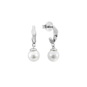 Bông tai bạc đính ngọc trai PNJSilver NH00W060002