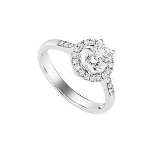 Nhẫn Kim cương Vàng trắng 14K PNJ DDDDW001989