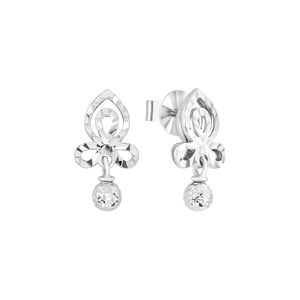 Bông tai Vàng trắng Ý 18K PNJ 0000W001264