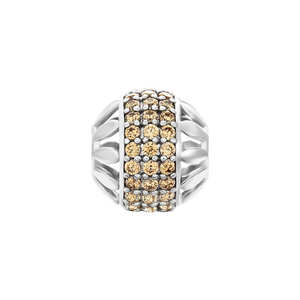 Hạt Charm xỏ DIY đính đá Sythentic PNJSilver ZT00W000008