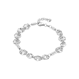 Lắc tay Vàng trắng Ý 18K PNJ 0000W000393