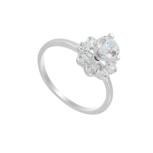 Nhẫn Vàng trắng 10K đính đá ECZ XMXMW001211