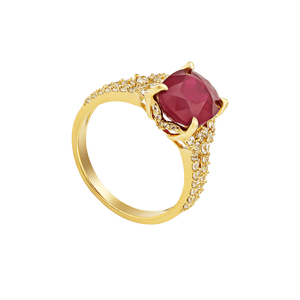 Nhẫn Vàng 18K đính đá Ruby PNJ RBXMY000952