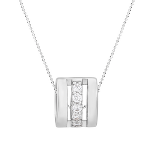 Mặt dây chuyền bạc đính đá PNJSilver XM00K000066