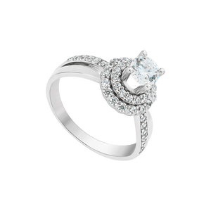 Nhẫn bạc đính đá PNJSilver XMXMK000156