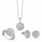 Bộ trang sức Vàng trắng 14K Kim cương PNJ 00631-01994