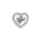 Hạt charm xỏ DIY PNJSilver hình trái tim khắc chữ I Love You đính hạt XMXMK060101